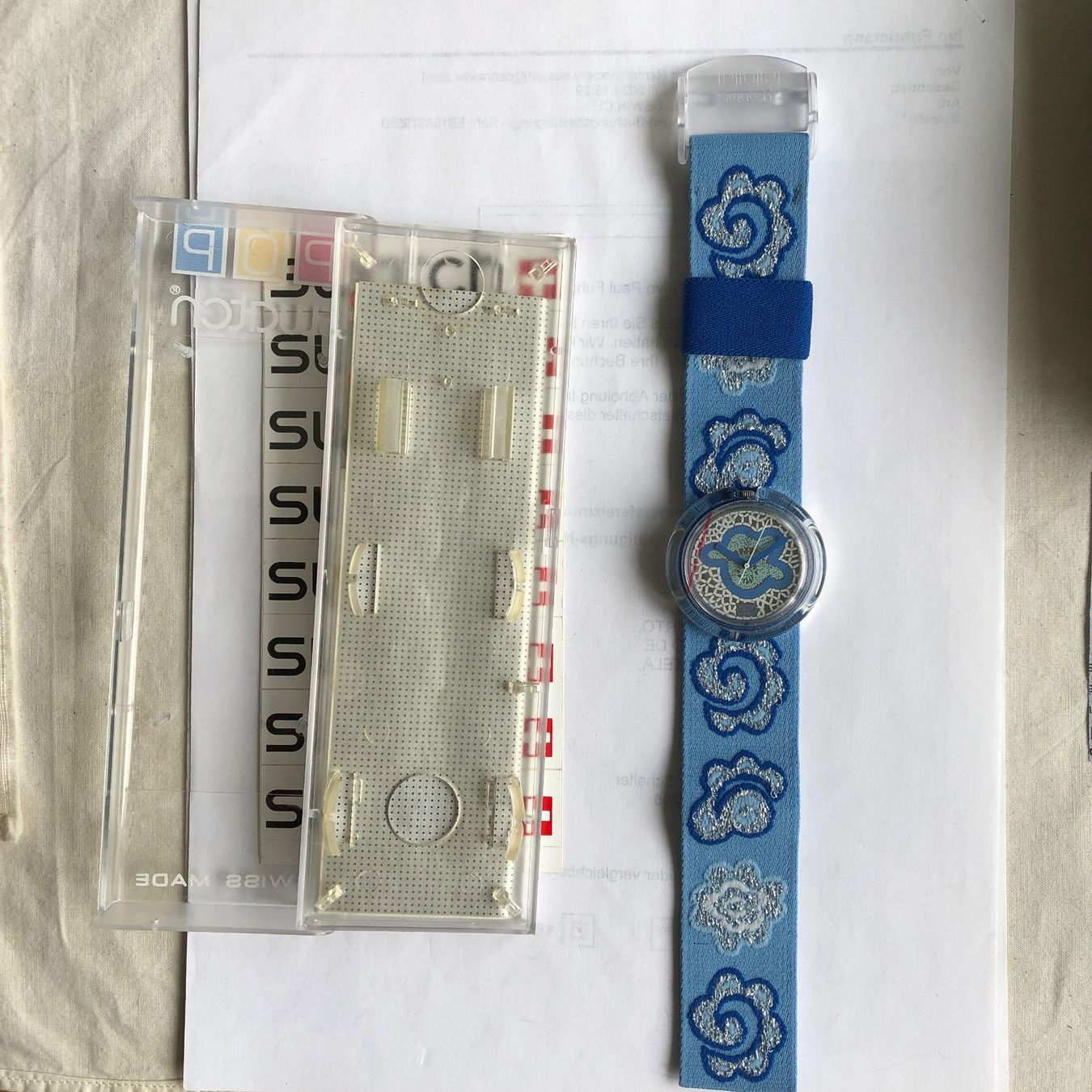 Swatch Orologi: POP SWATCH MIDI PATCHING von 1994 – Nuovo e nell'imballaggio originale da Biel/Bienne venduto da winnertaco 2
