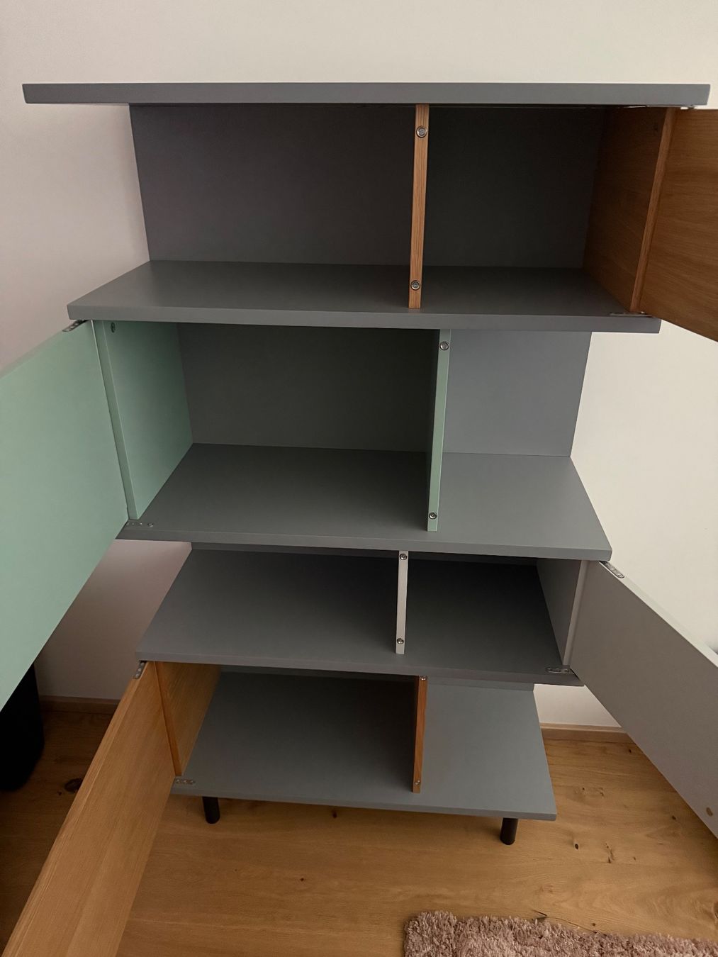Étagères: Fowler Bücherregal, Esche und Graugrün – D'occasion à Rorschacherberg par cpl_2257 4