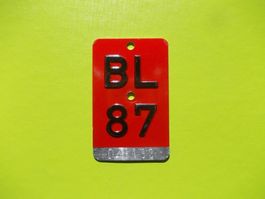 Velonummer / Fahrradnummer BL 87