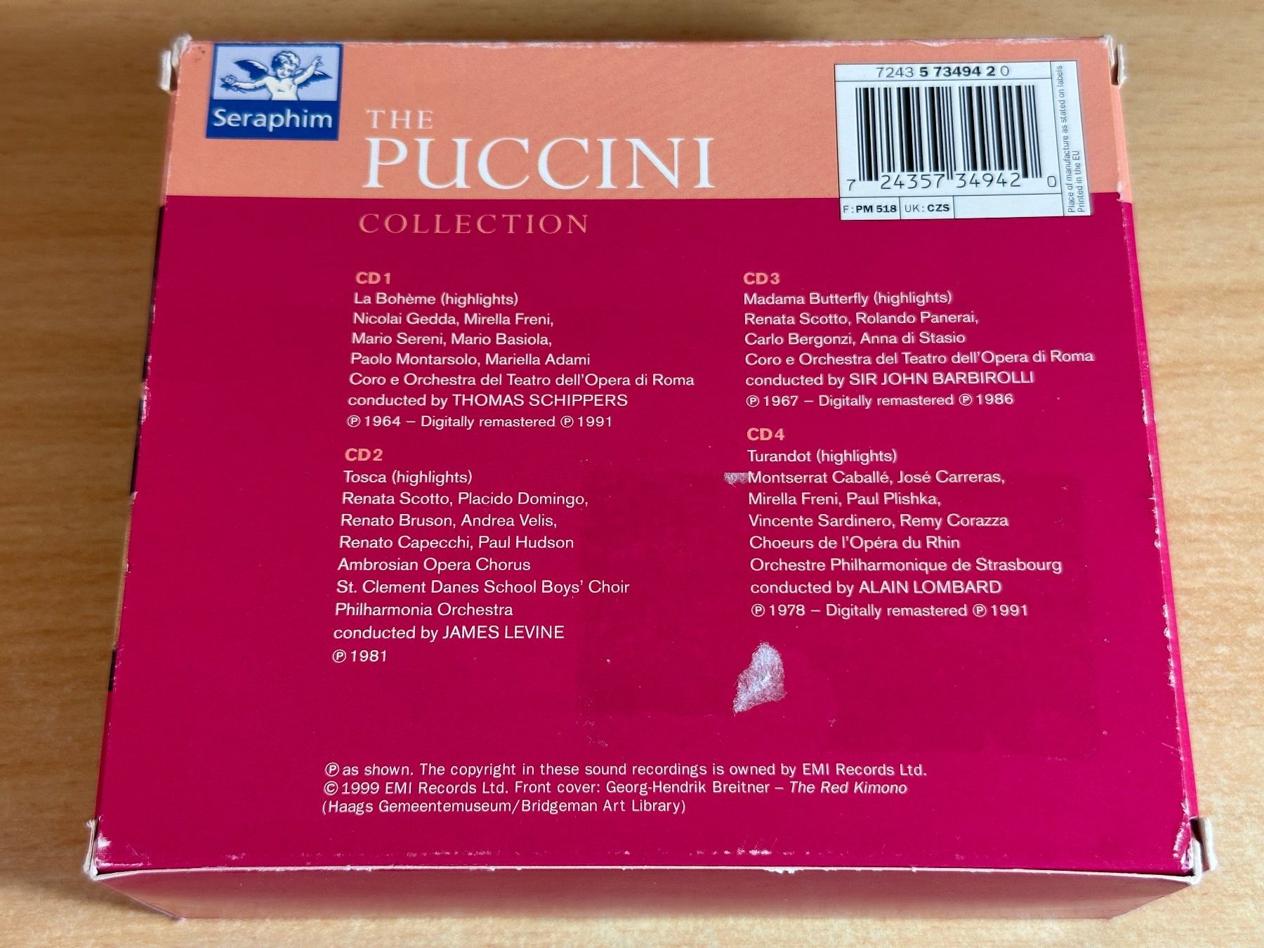 CDs: Giacomo Puccini - The Puccini Collection - 4 CD – Gebraucht aus Rikon im Tösstal von Alpenmutz 1