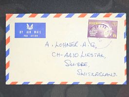 CL25 Enveloppe + Timbre Nigeria 19xx