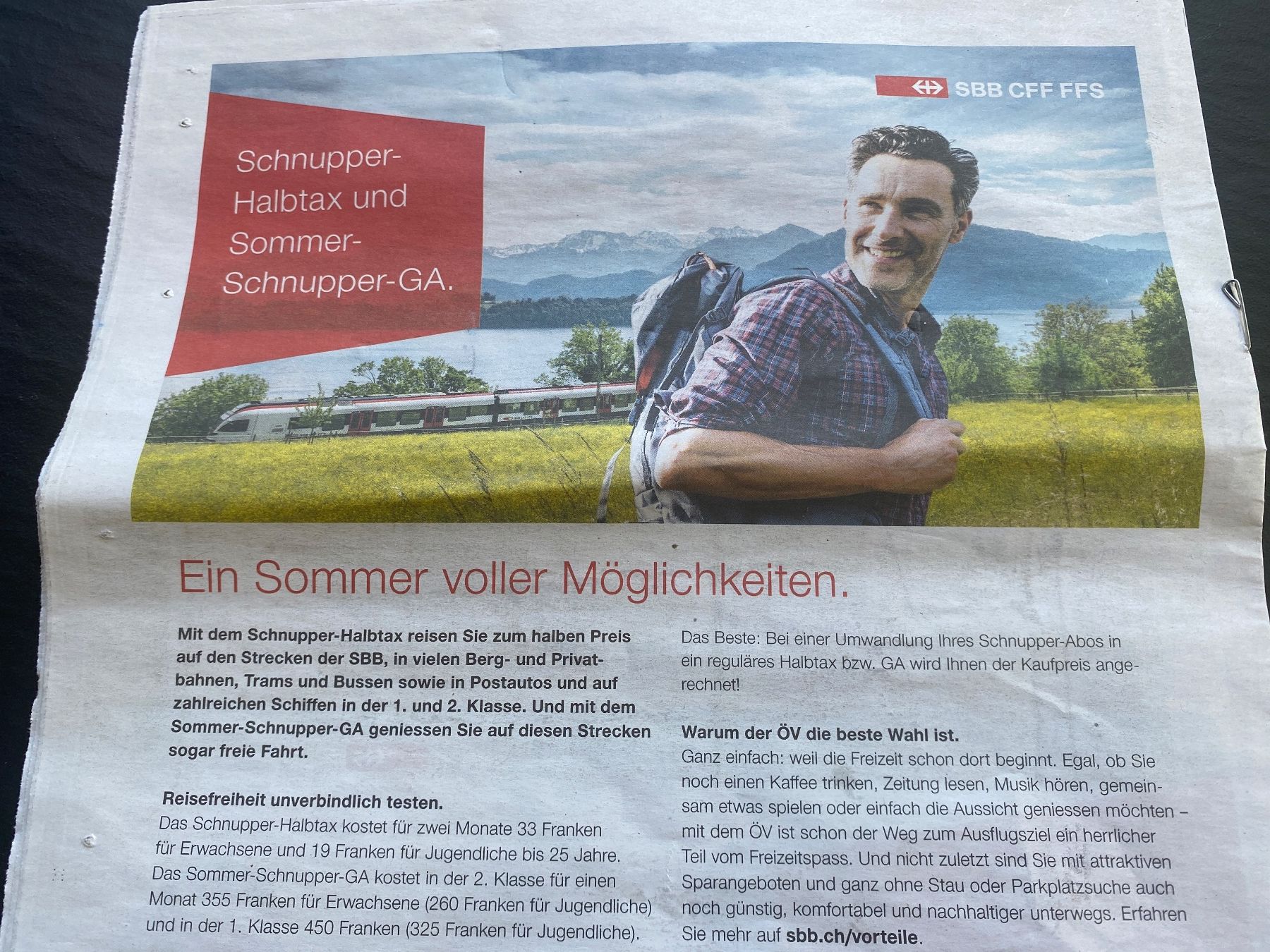 SBB/CFF/FFS Buoni: Bon für Kauf eines Schnupper-Halbtax SBB – Nuovo (secondo la descrizione) da Erlinsbach SO venduto da Silverstorm 1