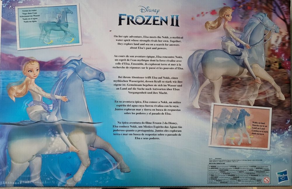 La Reine des Neiges 2 Elsa et Nokk marche et nage