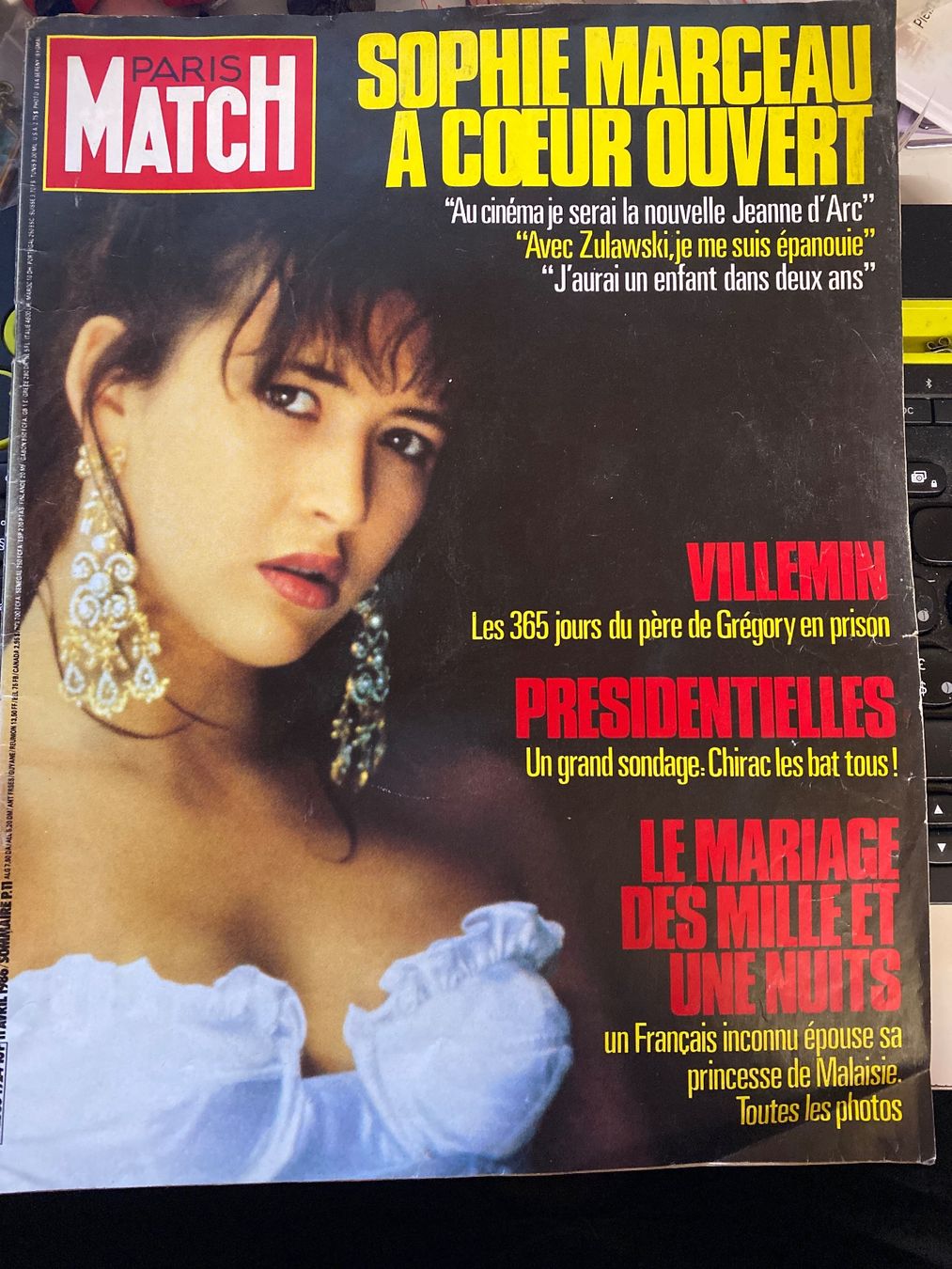 Riviste & Magazine: Paris Match - Sophie Marceau - 1986 – Usato da Le Brassus venduto da cinema13