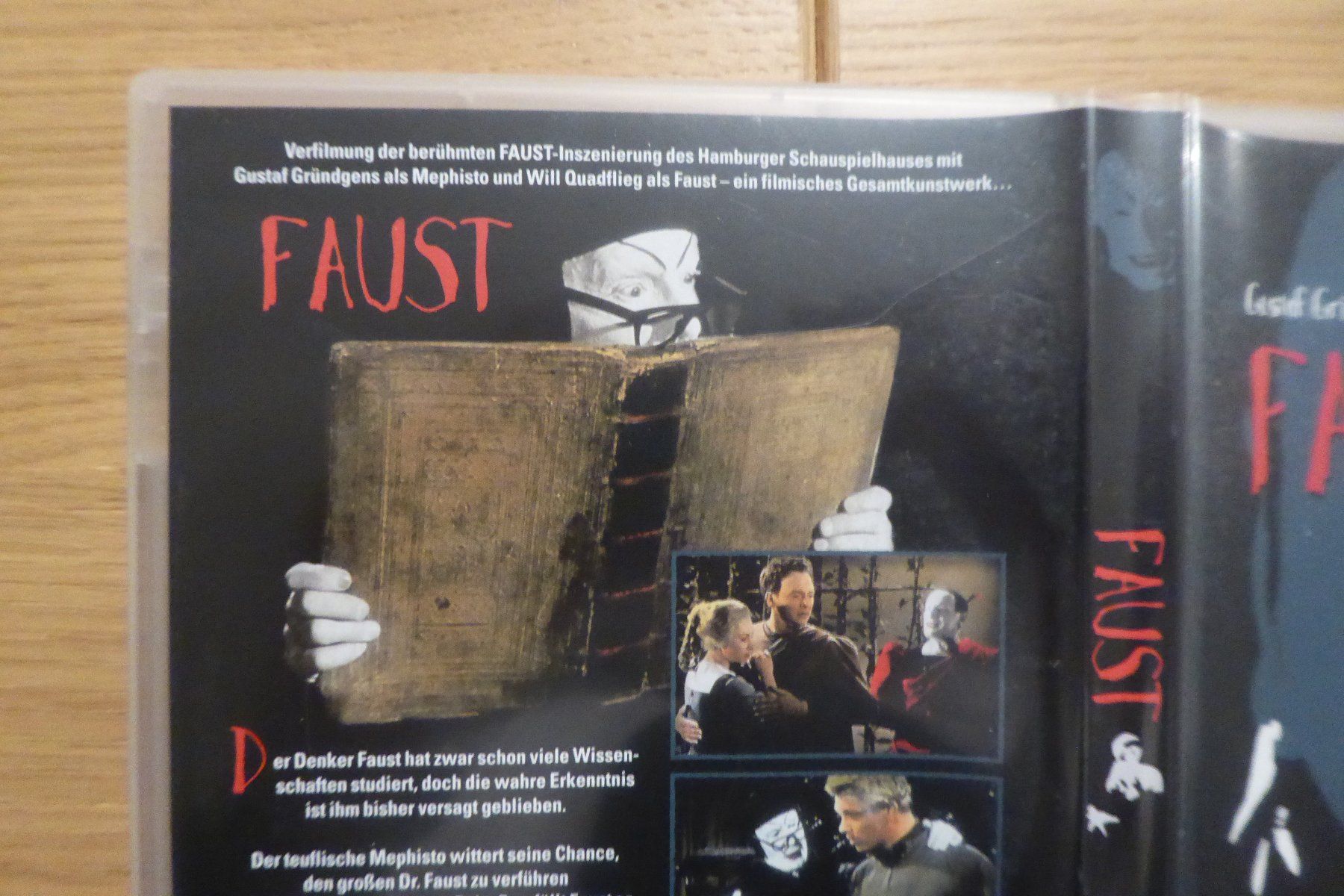 DVD Faust Mephisto Johann von GoetheGustav Gründgens (Gebraucht) in ...