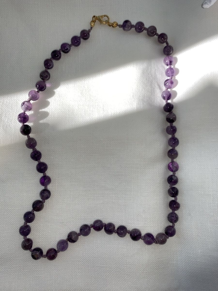 Ketten: Schöne Halskette aus Amethyst – Neu (gemäss Beschreibung) aus Winterthur von Bleistiftspitzer 1