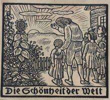 Ernst Würtenberger, Holzschnitt, 1920 - Schönheit der Welt