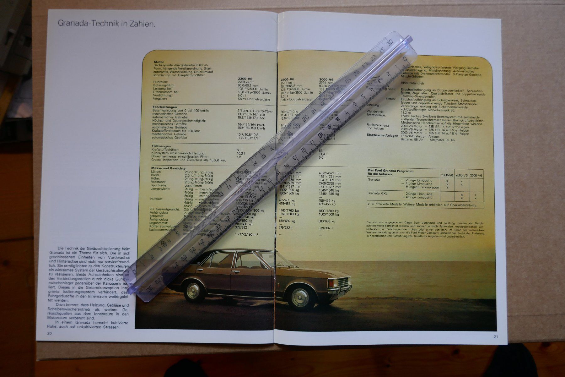 Ford Dokumente: FORD Granada   Originalprospekt – Gebraucht aus Madiswil von ML911 7