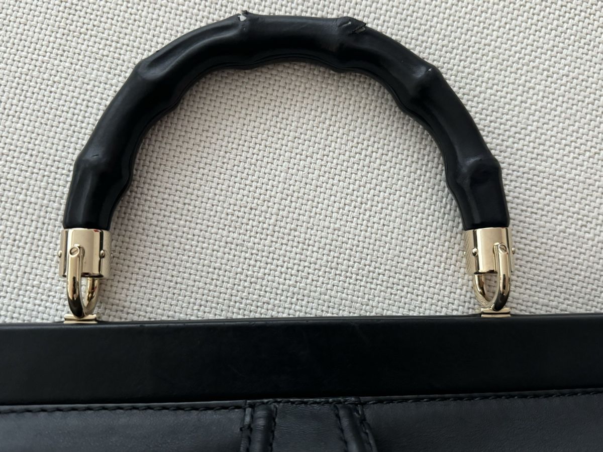 Taschen für Damen: GUCCI, Handtasche, schwarz, Kalbsleder – Gebraucht aus Oberwil BL von cocopalm1068 5