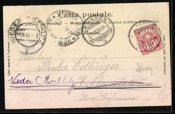 Cartoline postali: Ober-Engadin, Panorama vom Muottas Murai – Usato da Berlin venduto da bartko-reher 1