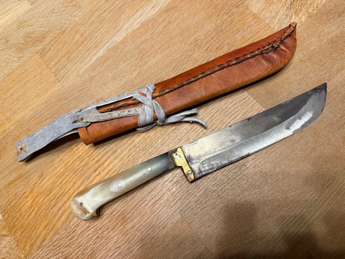 Accessori: Altes Messer mit Horn-Griff Jagdmesser – Usato da Goldach venduto da Messerguru 5