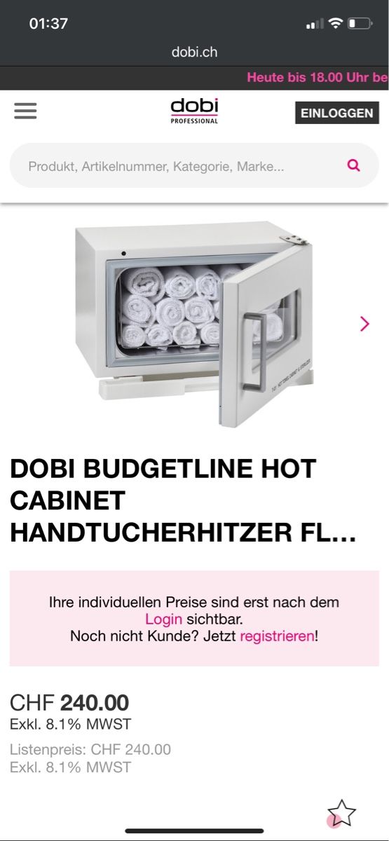 Heizgeräte: Handtucherhitzer Dobi – Gebraucht aus Zürich von R1908 2