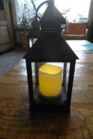 Laterne mit Batterie Kerze Höhe 24cm