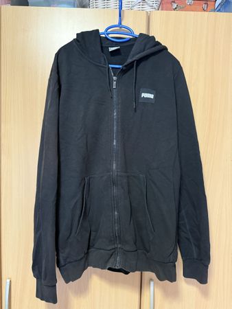 Giacca Puma nera con cappuccio, taglia XL
