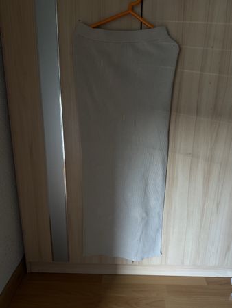 Jupe longue beige tricoté taille S bon état