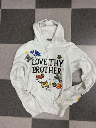 Kapuzenpullover Dsquared2 in weiss, Grösse L (wie S)