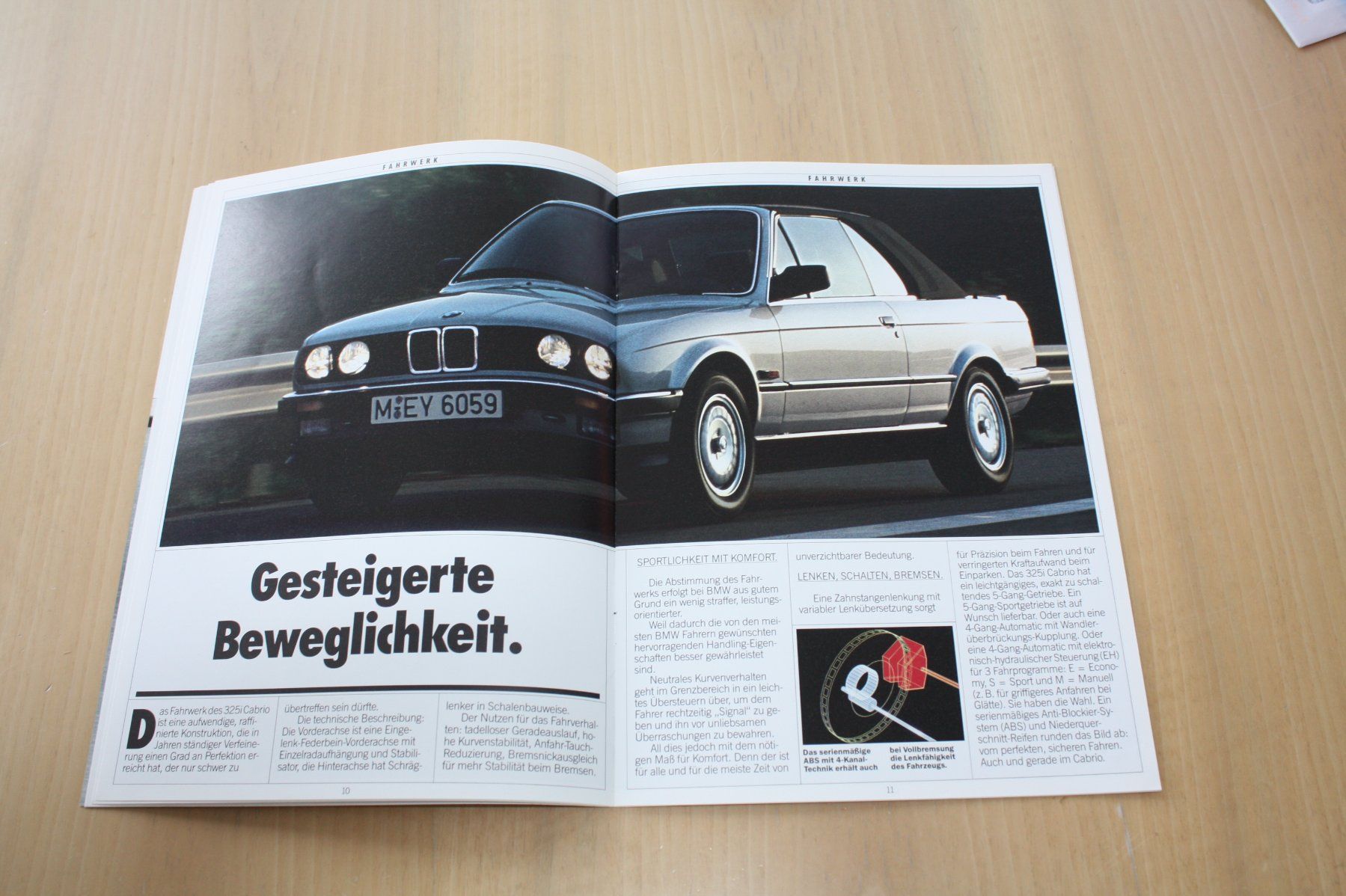 BMW Documenti: BMW 325i Cabrio Broschüre 1987 – Usato da Wikon venduto da erwin400 4