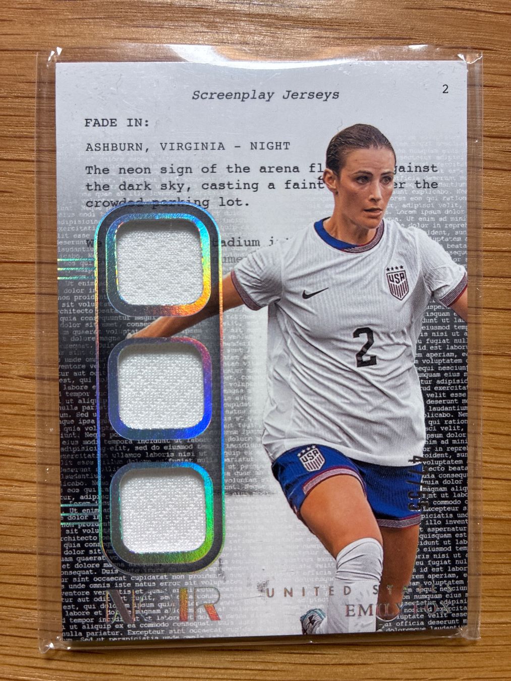 Topps Cartes à collectionner: Panini Noir Emily Fox USA Patch /55 – D'occasion à Wangenried par Garagara