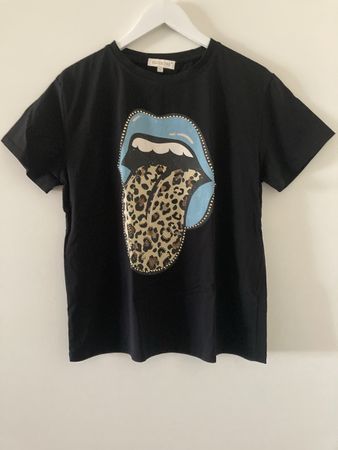Damen T-Shirt BLUOLTRE schwarz Grösse M/L guter Zustand