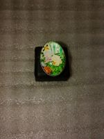 RING EDELSTHAL,,MIT BLUMEN,,,GLANZIG