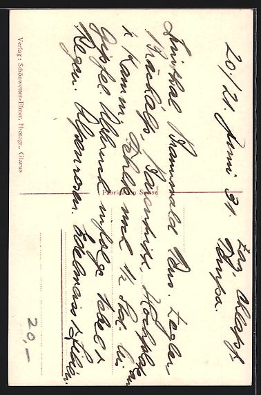 Cartoline postali: AK Braunwald, Pension Heer mit Ortstock – Usato da Berlin venduto da bartko-reher 1