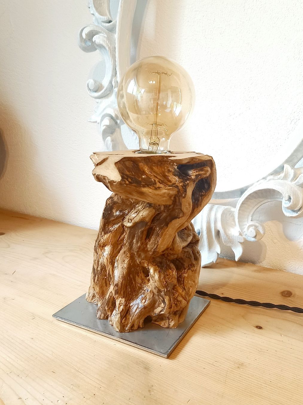 Lampes: Lampe, Weidenwurzel – Neuf avec emballage d'origine à Domat-ems par Gr8wood 4