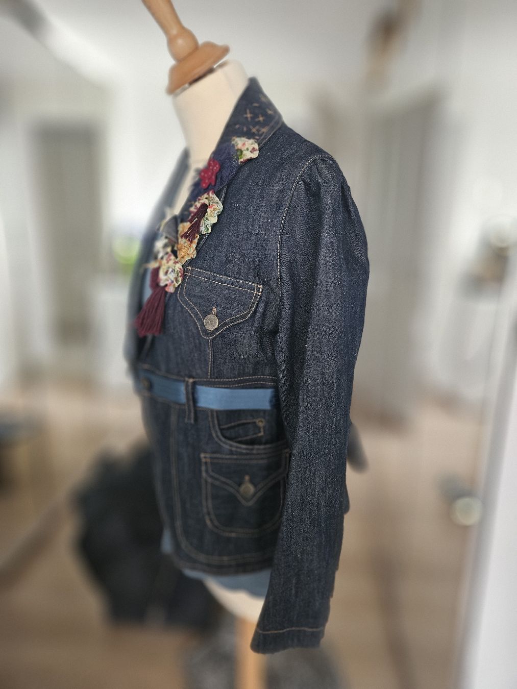 Jacken: Blazer jean marque Tricot Chic T42 – Neu (gemäss Beschreibung) aus Cheyres von Karine-Schweiz 5