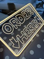 Panneau lumineux "Order Here" neuf