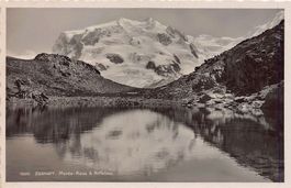 ALPIN: Riffelsee bei Zermatt, Monte Rosa, mit Stempel