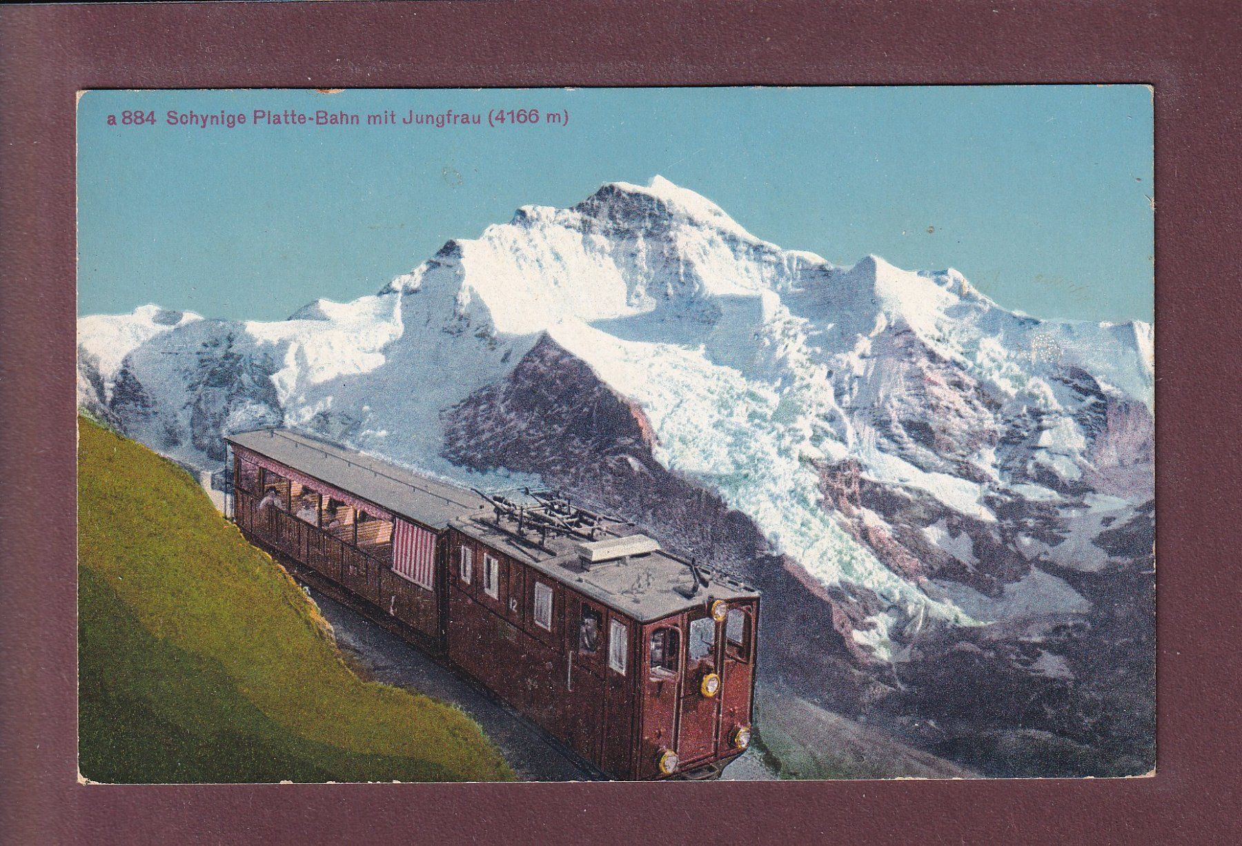 Ansichtskarten: SCHYNIGE-PLATTE-BAHN - Jungfrau – Gebraucht aus Pully von nicecards
