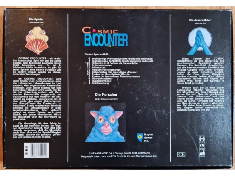 Giochi: Brettspiel Cosmic Encounter (Version 1991) – Usato da Zürich venduto da Desmond01 1