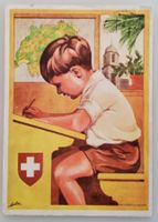 Bundesfeierpostkarte Nr.51 - 1930 - Knabe auf Schulbank, 1.8