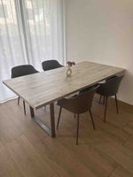 Moderner Esstisch in Holzoptik inkl. 4 Stühlen