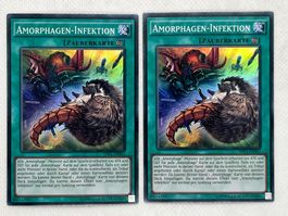2x Amorphagen-Infektion Yu-Gi-Oh! Karte, Top Zustand!