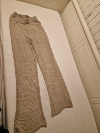 Zara Strickhose Beige