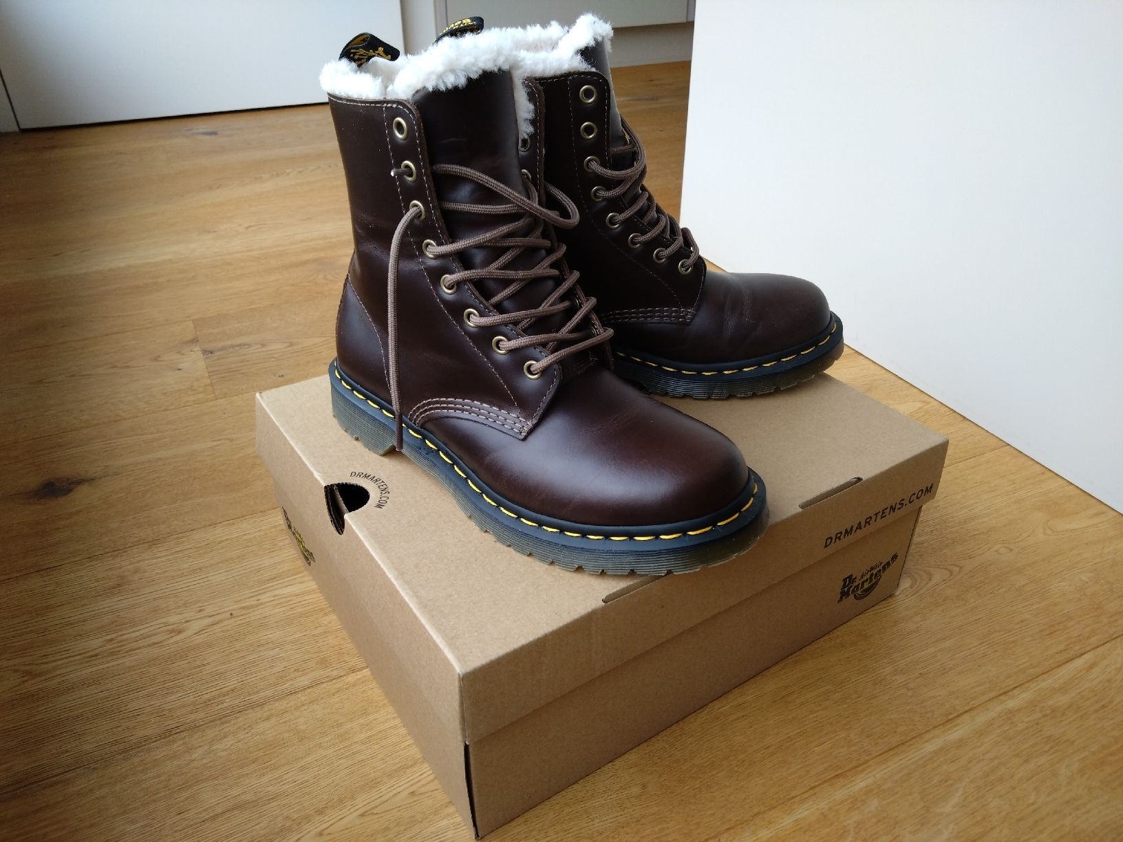 Dr. Martens Scarpe da uomo: Dr. Martens 1460 Pascal Serena Dark Khaki Gr.41 – Nuovo (secondo la descrizione) da Eschenbach LU venduto da xHerzblutx