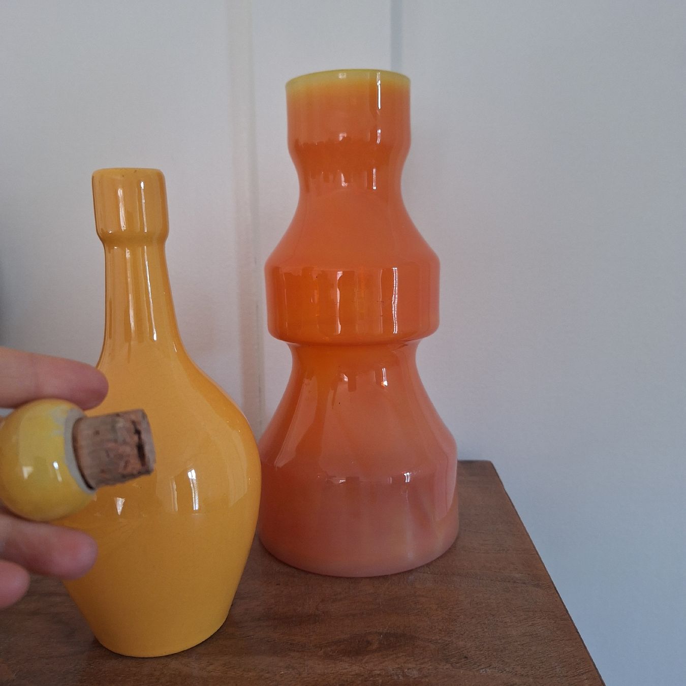 Alle Dekorationen: Schöne Deko, Vase orange, Flasche gelb – Gebraucht aus Winterthur von Goldpipau 2