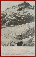 Furka, Hotel Belvédère und Rhonegletscher 1902