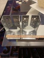 Metallträger, 8cn, 2 Stück, verzinkt, neu