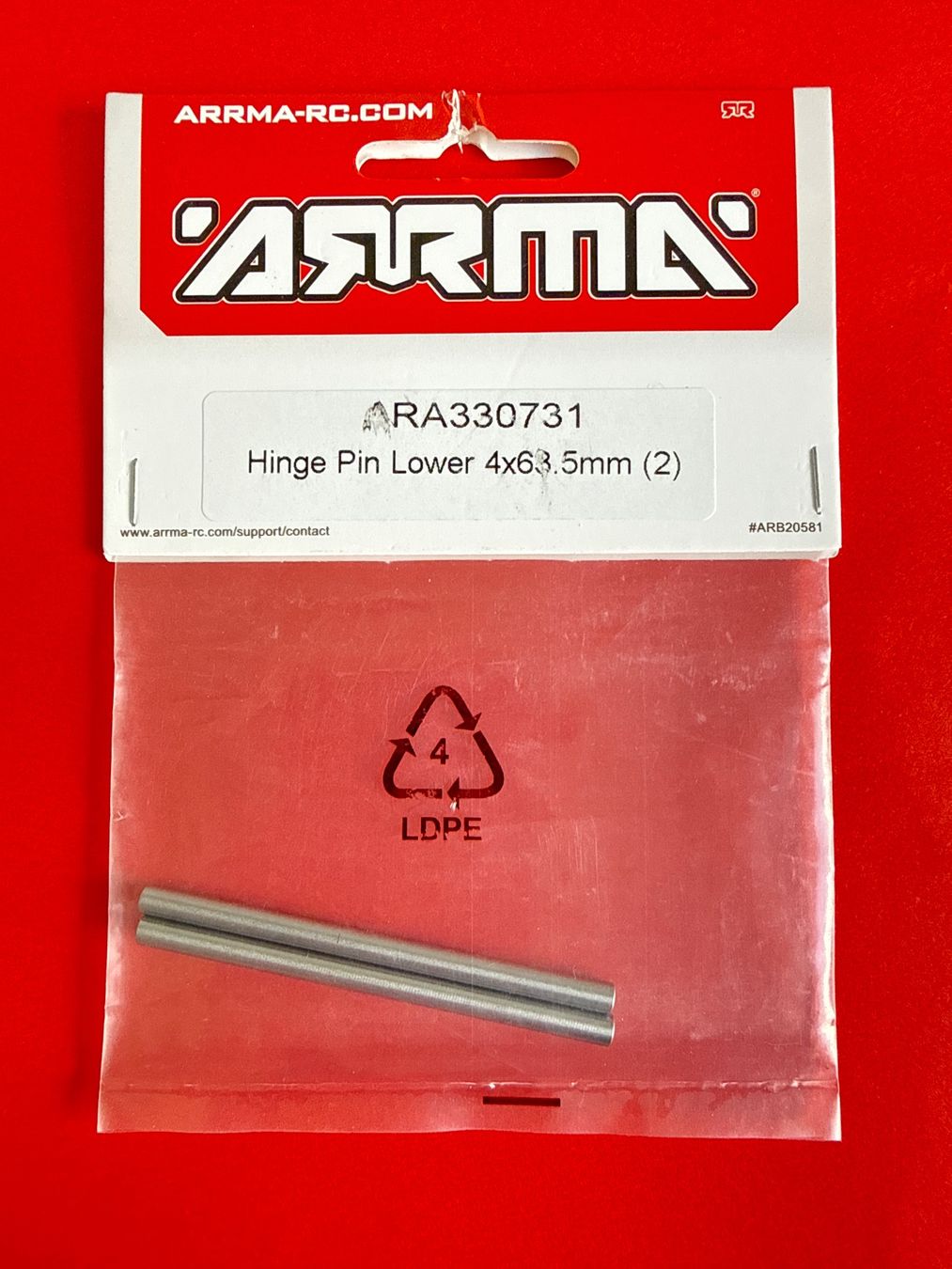 Arrma Modellismo RC: ARA330731 Hinge Pin Lower 4x63.5 – Nuovo e nell'imballaggio originale da Rüti ZH venduto da amei1966
