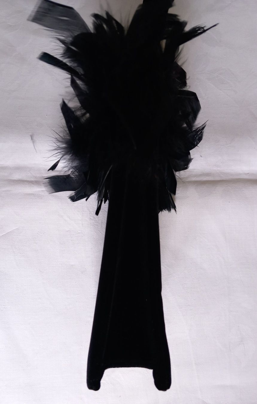 Borse da donna: Sac à main neuf à plumes, velours – Nuovo (secondo la descrizione) da Versoix venduto da Liline2010 3