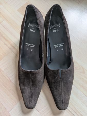 Elegante Wildleder Pumps Gr. 39 1/2 (6) Jenny by ara