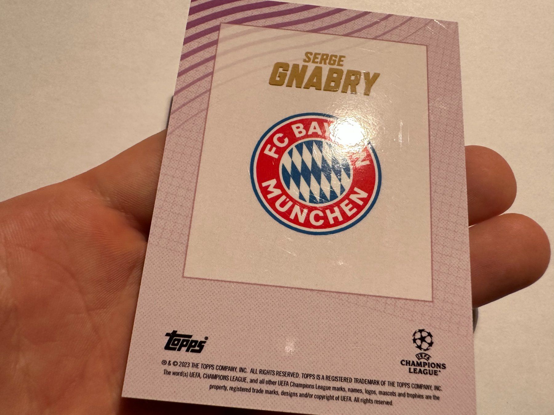 Panini Carte collezionabili: 2022 Topps UCL Serge Gnabry 01/25 – Usato da Hagendorn venduto da Pokecollectorch 6