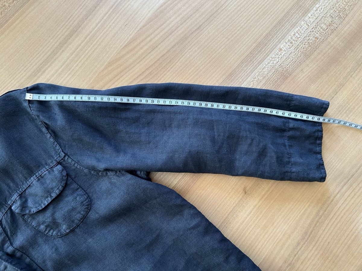 Camicette: Bluse schwarz, M, 100% Leinen – Usato da Sonvilier venduto da leaduvallon 4
