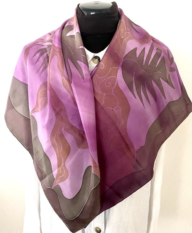 Foulards, Tücher & Schals: Seidenschal Foulard Silk Scarf Halstuch – Gebraucht aus Jona von Flamingoo 4