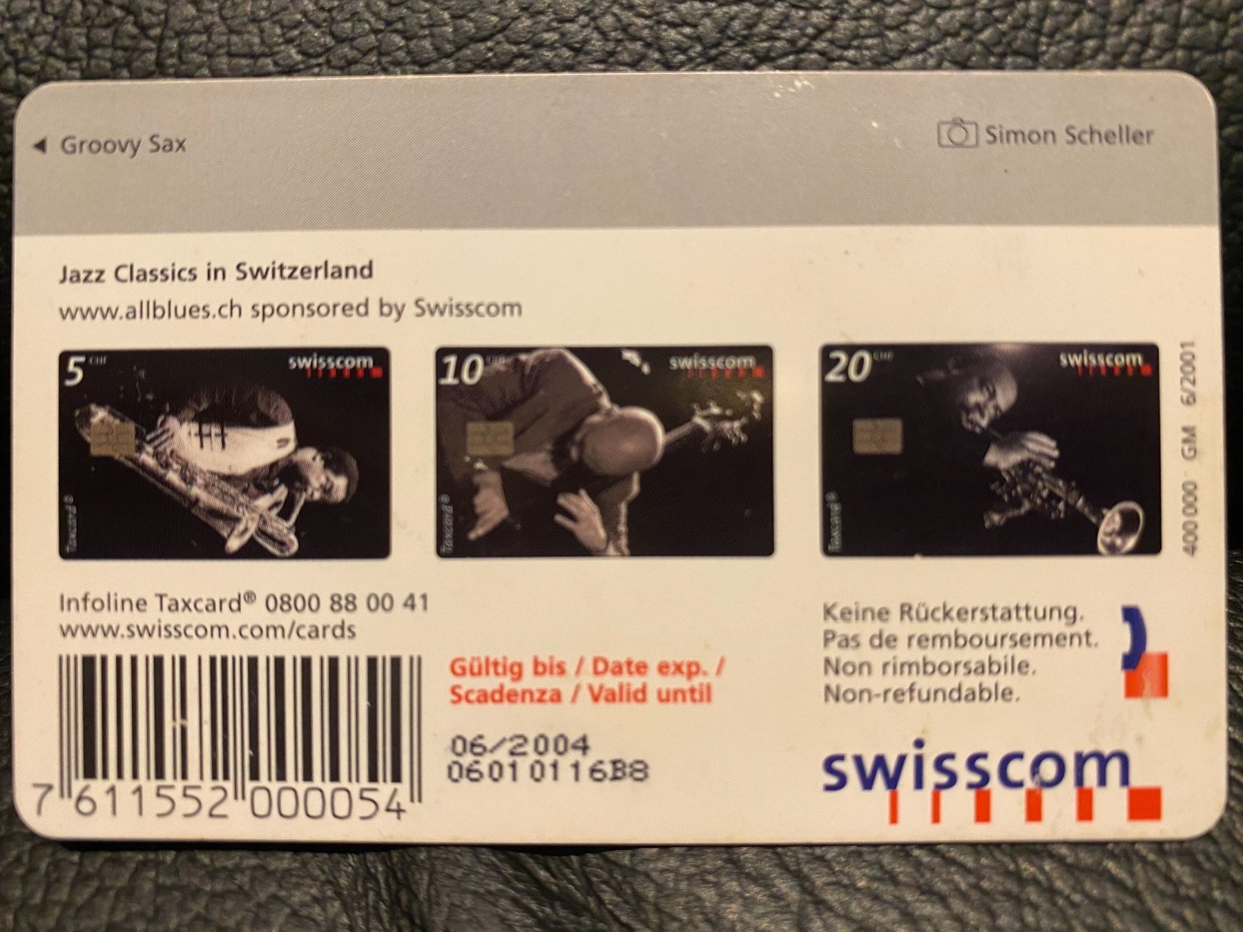 Schede telefoniche: S155.3 GM2 06/2004 – Usato da Lausanne venduto da babacard10 1