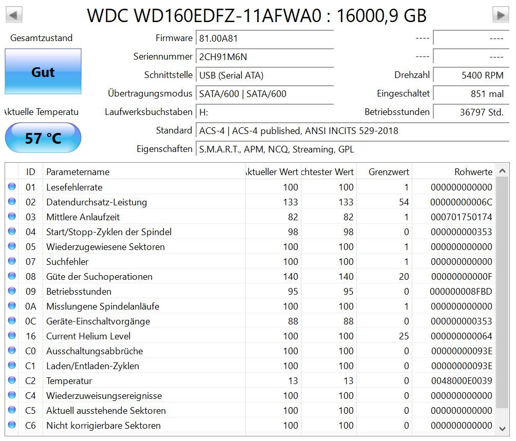 Western Digital Dischi rigidi: WD Elements Desktop Externe Festplatte - 16 TB  3.5" HDD – Usato da Langwiesen venduto da alagreze 1