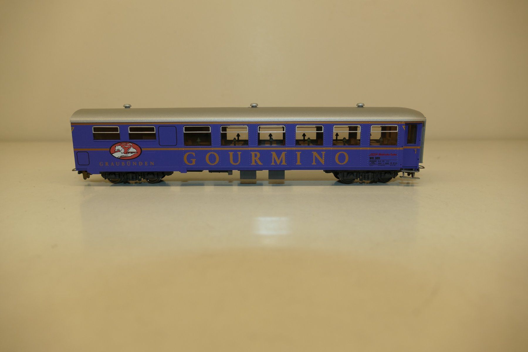 Bemo Modellini di ferrovie: Bemo H0m: RhB Speisewagen Gourmino – Nuovo (secondo la descrizione) da Niederhasli venduto da rail-duerst 1