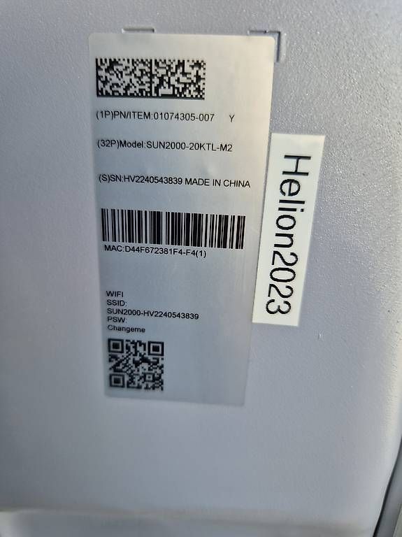 Inverter: Wechselrichter Huawei SUN2000-20KTL-M2 – Usato da Wyssachen venduto da V12000 2