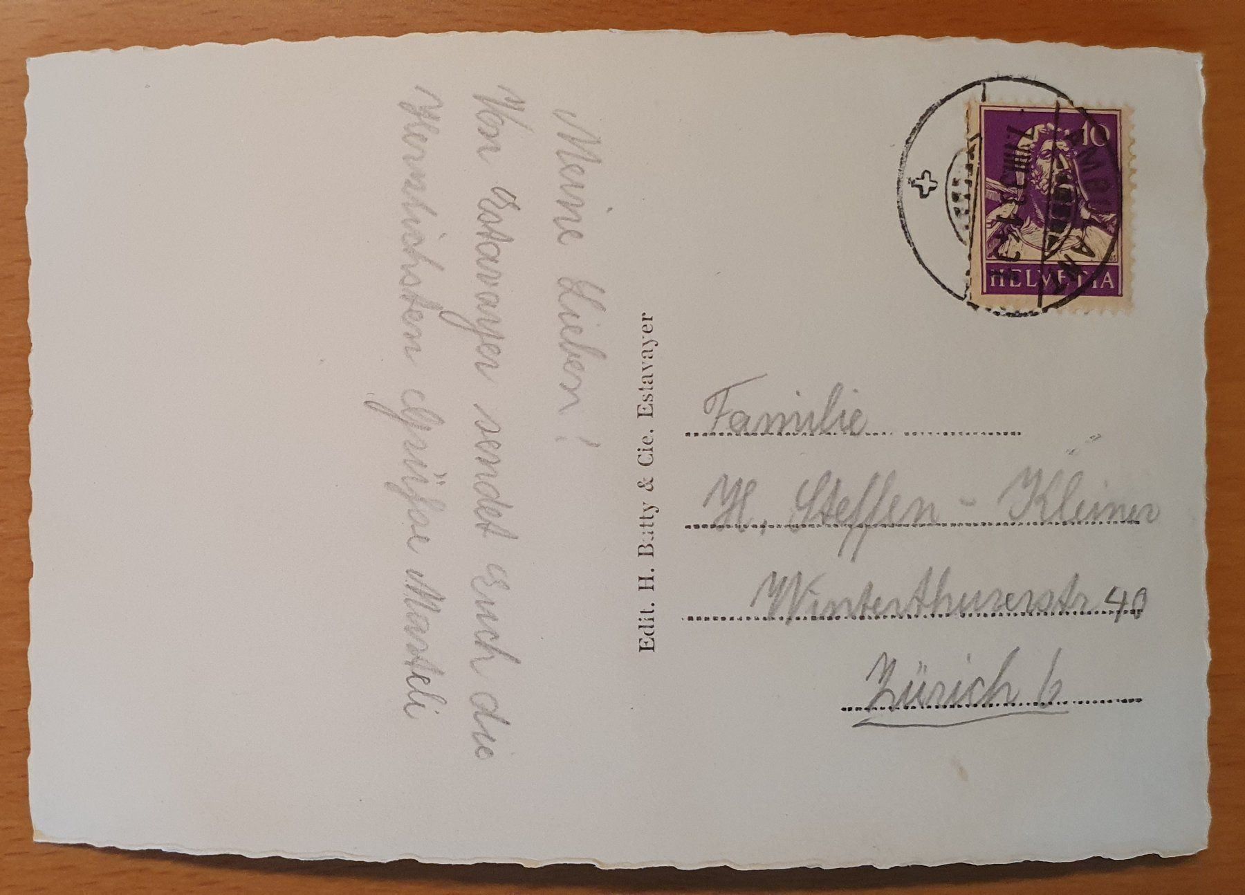 Ansichtskarten: Estavayer-le-Lac, La Plage 1933 – Gebraucht aus Kreuzlingen von Rschweiz1 1